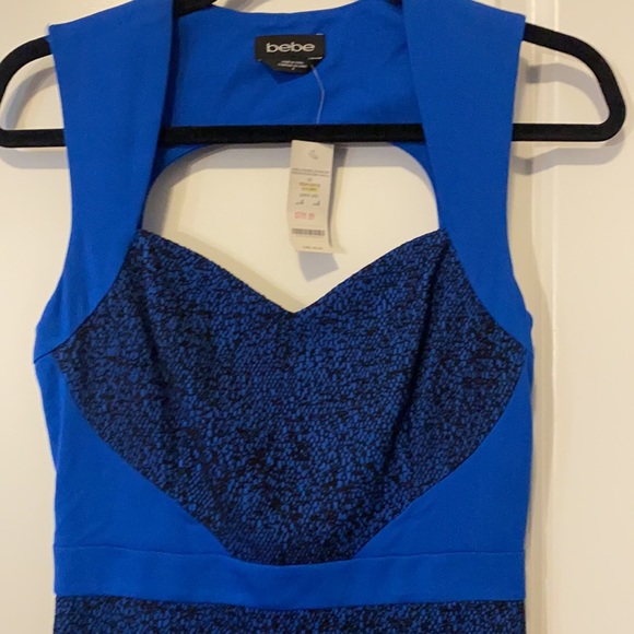 Bebe royal blue lace midi dress - Picture 2 of 4